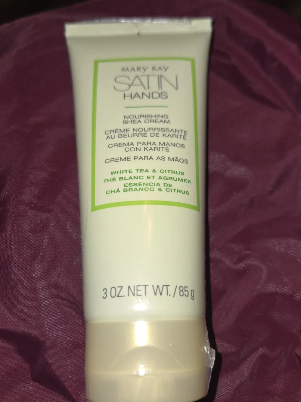 Mary Kay Satin Hands Nourishing Shea Cream White Tea & Citrus, 3 oz Sealed